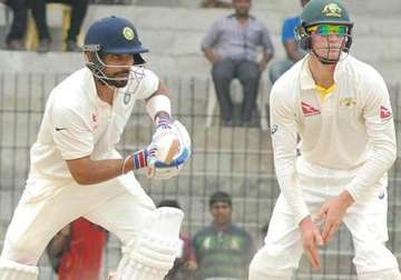 india a batsmen falter again on day 3 against australia a