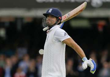 eng vs nz alastair cook ton helps england lead new zealand by 127 at tea on 4th day