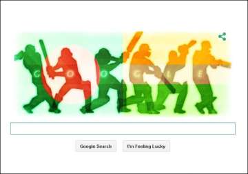 google paints its doodle in india bangladesh colours to mark wc quarter final match