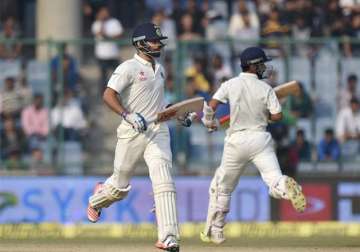 4th test day 3 india take 403 run lead against south africa