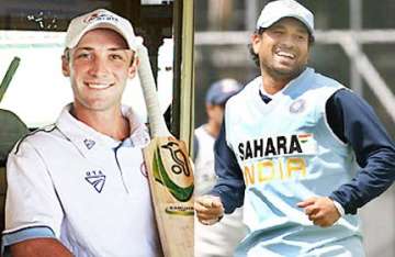 aussie cricketer hughes bowled over by tendulkar s humility