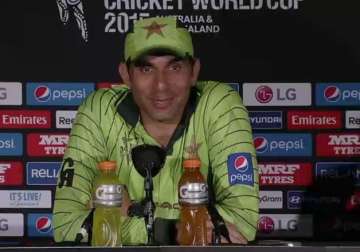 world cup 2015 its pleasing to get a win says misbah