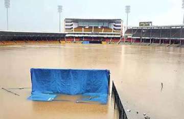 ahmedabad s sardar patel stadium has water six feet deep