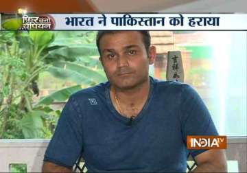 india tv exclusive virat should be aggressive with bat only says sehwag