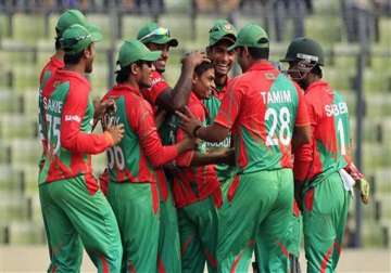 ban vs zim islam takes debut hat trick in bangladesh triumph