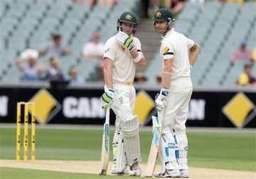 aus vs ind australia reach 405 for six at lunch before rain stopped play