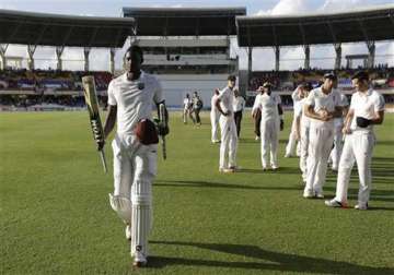west indies salvages draw in 1st test vs england
