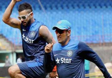 tri series 2015 team india returns to training after rest day