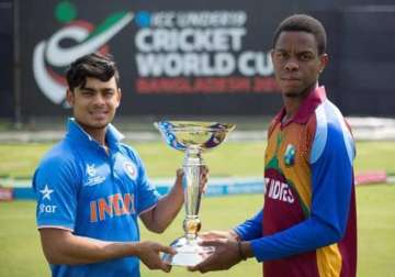 let down by batsmen india lose u 19 wc trophy to west indies