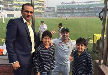 break my test record get a ferrari sehwag promises his sons