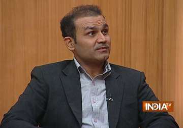 dhoni should not retire till next world cup virender sehwag tells aap ki adalat