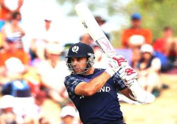 world cup 2015 coetzer s ton propel scotland to 318/8 vs bangladesh