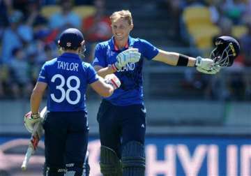 world cup 2015 root s ton lifts england to 309 6 against sri lanka