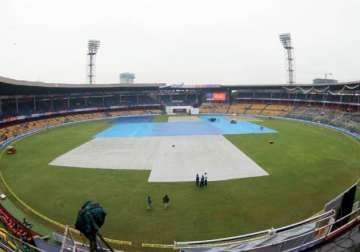 rain washes out third day s play in bangalore test