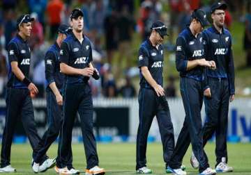 world cup 2015 new zealand held to 157 7 by zimbabwe in washed out warmup