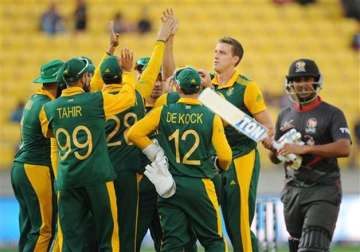 world cup 2015 south africa beats uae by 146 runs