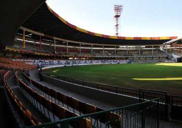 solar power lights up bengaluru cricket stadium