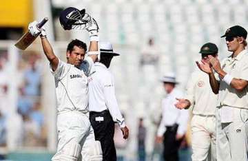 fans wait for sachin s 50th ton in ahmedabad test