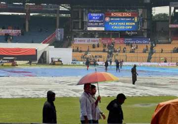 ind vs sa rain washes away second day s play