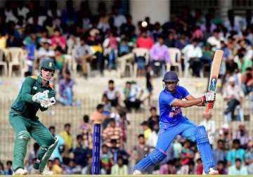 mayank unmukt star in crushing india a win
