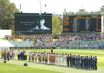 hughes remembered at 1st australia india test
