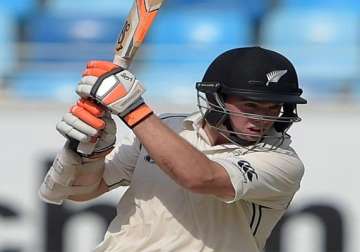 latham century anchors nz to 243 3 vs pakistan 2nd test day1
