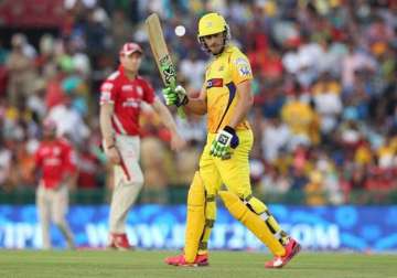 ipl 8 csk crush kxip by 7 wickets top league table