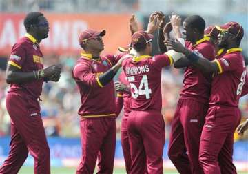 world cup 2015 west indies outclass pakistan by 150 runs