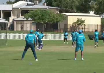 world cup 2015 team india practices ahead of clash with west indies watch video