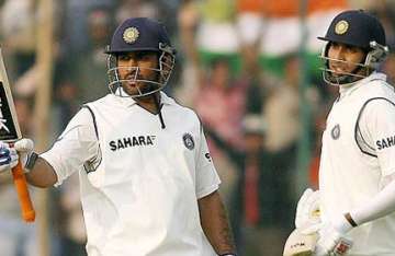 laxman dhoni tons put india in the driver s seat