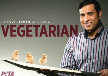 vvs laxman urges fans to turn vegetarian in new peta ad