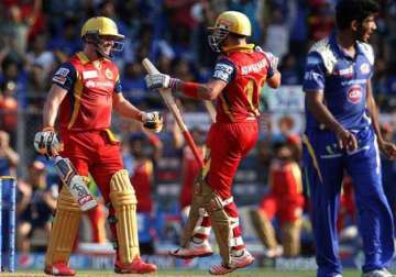 ipl 8 de villiers kohli power bangalore to 235/1