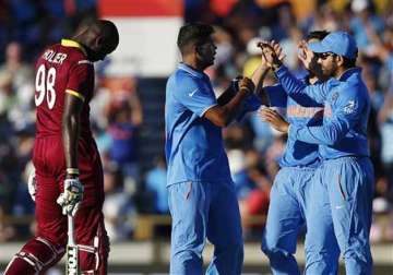 world cup 2015 india bundles west indies out for 182