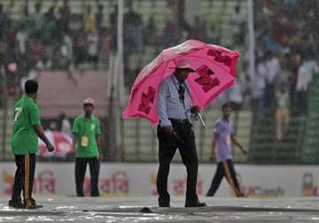 india vs bangladesh rain washes out second day s play