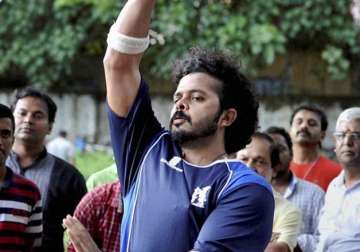 sreesanth starts net practice after getting clean chit by delhi court