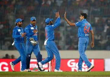 asia cup nehra s 3 23 propel india to 45 run victory over bangladesh