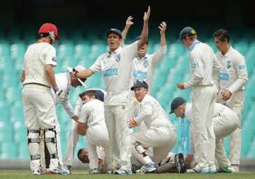 sheffield shield round abandoned after hughes mishap