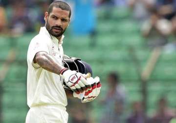 wanted dhawan to play more balls than think about runs dhoni