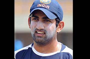 gambhir prefers rest