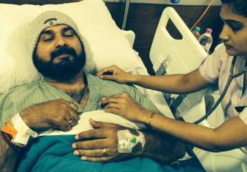 navjot singh sidhu admitted to hospital after clot in deep vein condition stable