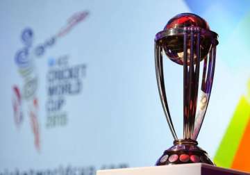 icc cricket world cup 2015 trophy comes to the uae
