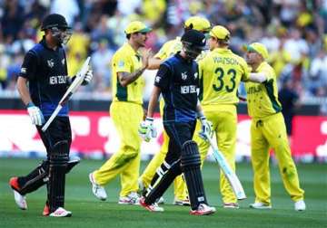 world cup 2015 australia bowls out new zealand for 183 in grand finale