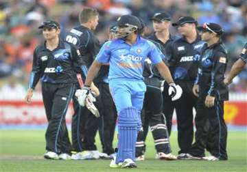 india new zealand odi series india to chase a revised target of 297
