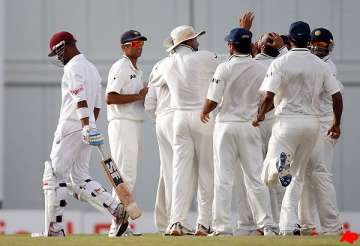 west indies reaches 30 3 in reply to india s 201