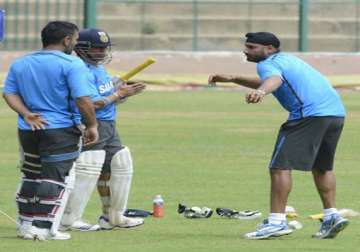 indian team go through a rigorous fielding drill