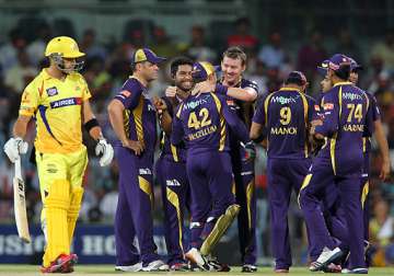 gambhir fifty leads kkr to five wicket win over csk