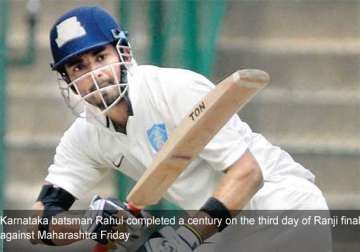 karnataka put one hand on ranji trophy after extending lead