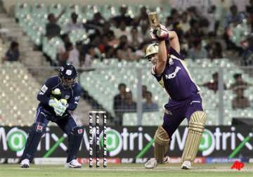 kallis shines as knight riders open account in ipl iv