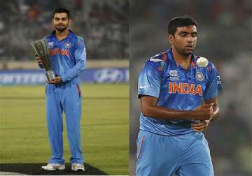 kohli second in icc t20 batting rankings ashwin third in bowling