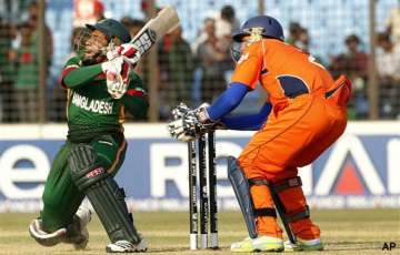 bangladesh beat dutch by 6 wickets keep qf hopes alive